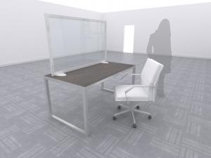 Temporary Desktop Safety Divider (Silver) -- Image 1