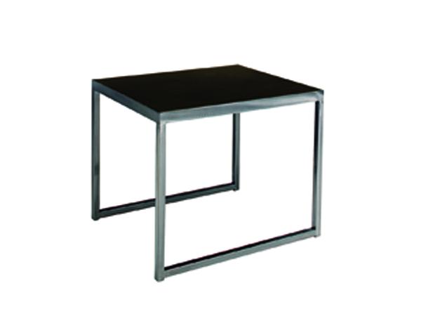 Sydney End Table, Black Laminate (CEST-053) -- Trade Show Rental